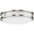 Progress Abide LED Abide Collection 5 CCT Integrated LED in Brushed Nickel Contemporary 10.24 Inch Small Flush Mount Light Model: P350274-009-CS