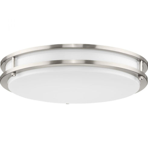 Progress Abide LED Abide Collection 5 CCT Integrated LED in Brushed Nickel Contemporary 14 Inch Medium Flush Mount Light Model: P350275-009-CS