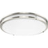 Progress Abide LED Abide Collection 5 CCT Integrated LED in Brushed Nickel Contemporary 17.7 Inch Large Flush Mount Light Model: P350276-009-CS