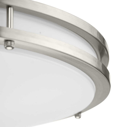 Progress Abide LED Abide Collection 5 CCT Integrated LED in Brushed Nickel Contemporary 17.7 Inch Large Flush Mount Light Model: P350276-009-CS