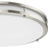 Progress Abide LED Abide Collection 5 CCT Integrated LED in Brushed Nickel Contemporary 17.7 Inch Large Flush Mount Light Model: P350276-009-CS