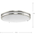 Progress Abide LED Abide Collection 5 CCT Integrated LED in Brushed Nickel Contemporary 17.7 Inch Large Flush Mount Light Model: P350276-009-CS
