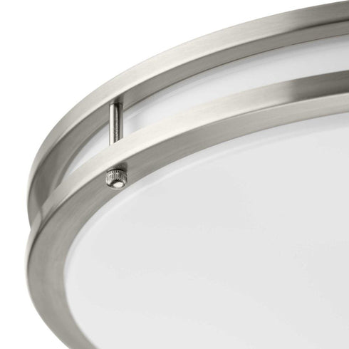 Progress Abide LED Abide Collection 5 CCT Integrated LED in Brushed Nickel Contemporary 17.7 Inch Large Flush Mount Light Model: P350276-009-CS
