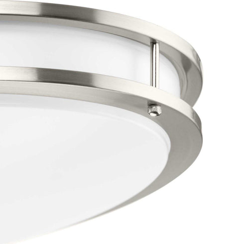 Progress Abide LED Abide Collection 5 CCT Integrated LED in Brushed Nickel Contemporary 32.28 Inch Extra Large Flush Mount Model: P350277-009-CS