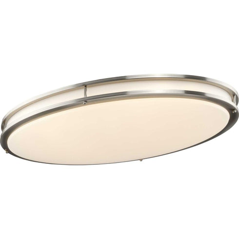Progress Abide LED Abide Collection 5 CCT Integrated LED in Brushed Nickel Contemporary 32.28 Inch Extra Large Flush Mount Model: P350277-009-CS