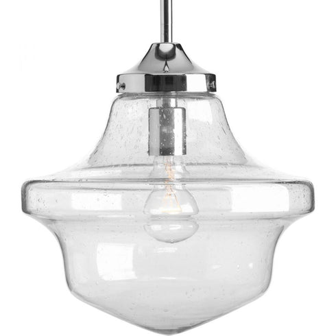 Progress Academy 1 Light P5138 15 1 100 Watt MED PENDANT in Polished Chrome Finish Model: P5138-15