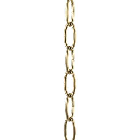 Progress Accessory Chain P8758 163 4FT OF 9 GAUGE CHAIN in Vintage Brass Finish Model: P8758-163