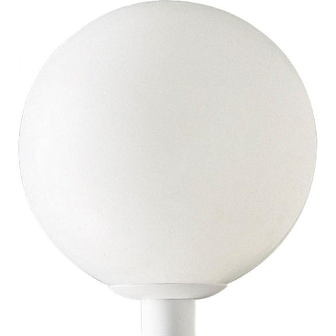 Progress Acrylic Globe P5436 60 1 150 Watt MED POST LANTERN in White Finish Model: P5436-60