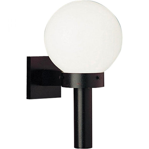 Progress Acrylic Globe P5626 60 1 100 Watt MED WALL LANTERN in Matte Black Finish Model: P5626-60
