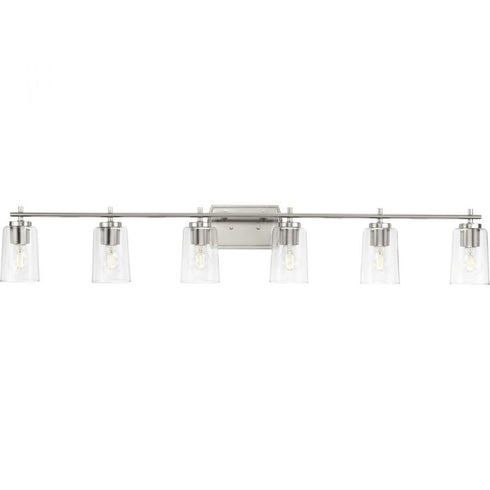 Progress Adley P300372 009 6 60 Watt MED BATH BRACKET in Brushed Nickel Finish Model: P300372-009