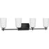 Progress Adley P300468 009 4 Light BATH in Brushed Nickel Finish Model: P300468-009