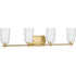 Progress Adley P300468 009 4 Light BATH in Brushed Nickel Finish Model: P300468-009