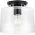 Progress Adley P350213 009 1 60 Watt MED FLUSH MOUNT in Brushed Nickel Finish Model: P350213-009