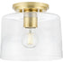 Progress Adley P350213 009 1 60 Watt MED FLUSH MOUNT in Brushed Nickel Finish Model: P350213-009