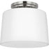 Progress Adley P350260 009 1 Light FLUSHMT in Brushed Nickel Finish Model: P350260-009