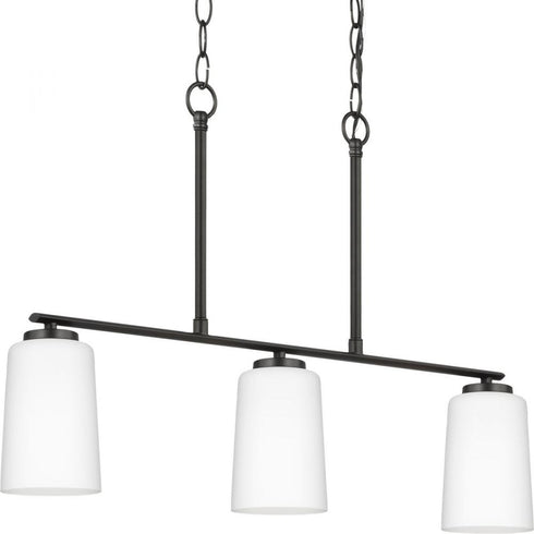 Progress Adley P400348 009 3 Light LINEAR CHAND in Brushed Nickel Finish Model: P400348-009