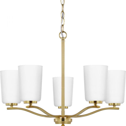 Progress Adley P400349 009 3 Light CHANDELIER CONV in Brushed Nickel Finish Model: P400349-009