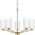 Progress Adley P400349 009 3 Light CHANDELIER CONV in Brushed Nickel Finish Model: P400349-009