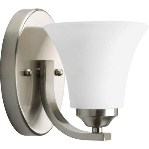 Progress Adorn P2008 09 1 100 Watt MED BATH BRACKET in Brushed Nickel Finish Model: P2008-09