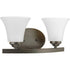 Progress Adorn P2009 09 2 100 Watt MED BATH BRACKET in Brushed Nickel Finish Model: P2009-09