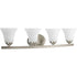 Progress Adorn P2011 09 4 100 Watt MED BATH BRACKET in Brushed Nickel Finish Model: P2011-09