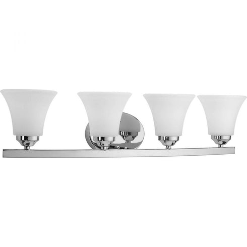 Progress Adorn P2011 09 4 100 Watt MED BATH BRACKET in Brushed Nickel Finish Model: P2011-09
