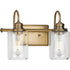 Progress Aiken P300321 009 2 60 Watt MED BATH BRACKET in Brushed Nickel Finish Model: P300321-009