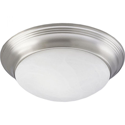 Progress Alabaster Glass P3688 09 1 60 Watt MED CLSE TO CLG in Brushed Nickel Finish Model: P3688-09