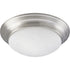Progress Alabaster Glass P3688 09 1 60 Watt MED CLSE TO CLG in Brushed Nickel Finish Model: P3688-09