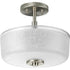 Progress Alexa P2851 09 2 100 Watt MED SEMI FLSH in Brushed Nickel Finish Model: P2851-09