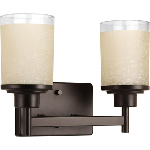 Progress Alexa P2977 09 2 100 Watt MED BATH BRKT in Brushed Nickel Finish Model: P2977-09