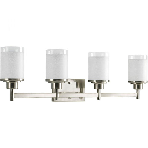 Progress Alexa P2998 09 4 100 Watt MED BATH BRACKET in Brushed Nickel Finish Model: P2998-09