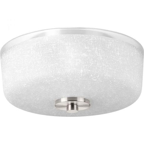 Progress Alexa P3620 09 2 60 Watt MED FLUSH MOUNT in Brushed Nickel Finish Model: P3620-09