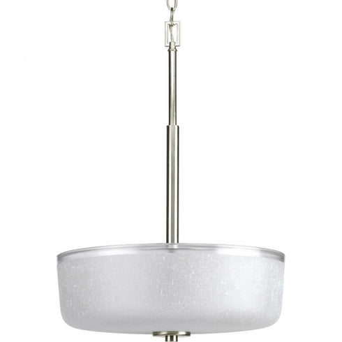 Progress Alexa P3846 09 3 100 Watt MED INVRTED PENDANT in Brushed Nickel Finish Model: P3846-09