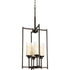 Progress Alexa P3977 09 4 100 Watt MED FOYER in Brushed Nickel Finish Model: P3977-09