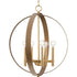 Progress Allegheny Collection Five Light in Soft Gold Rustic Modern Pendant Model: P400391-205