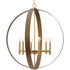 Progress Allegheny Collection Six Light in Soft Gold Rustic Modern Pendant Model: P400392-205