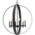Progress Allegheny Collection Six Light in Soft Gold Rustic Modern Pendant Model: P400392-205