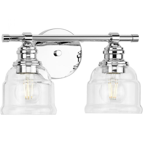 Progress Ambrose P300374 015 2 60 Watt MED BATH BRACKET in Polished Chrome Finish Model: P300374-015