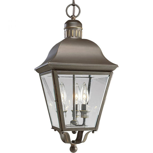 Progress Andover P5587 20 3 60 Watt CAND CH HUNG LANT in Antique Bronze Finish Model: P5587-20