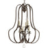 Progress Anjoux Six Light Pendant in Antique Bronze Finish Model: P500100-020