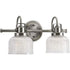 Progress Archie P2991 15 2 100 Watt MED BATH BRACKET in Polished Chrome Finish Model: P2991-15
