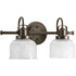 Progress Archie P2991 15 2 100 Watt MED BATH BRACKET in Polished Chrome Finish Model: P2991-15