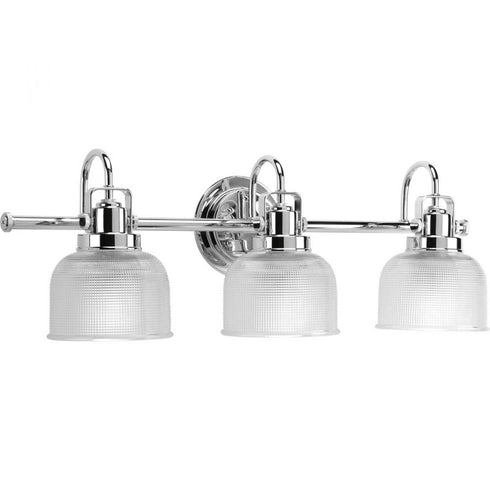Progress Archie P2992 15 3 100 Watt MED BATH BRACKET in Polished Chrome Finish Model: P2992-15