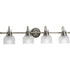 Progress Archie P2997 15 4 100 Watt MED BATH BRACKET in Polished Chrome Finish Model: P2997-15
