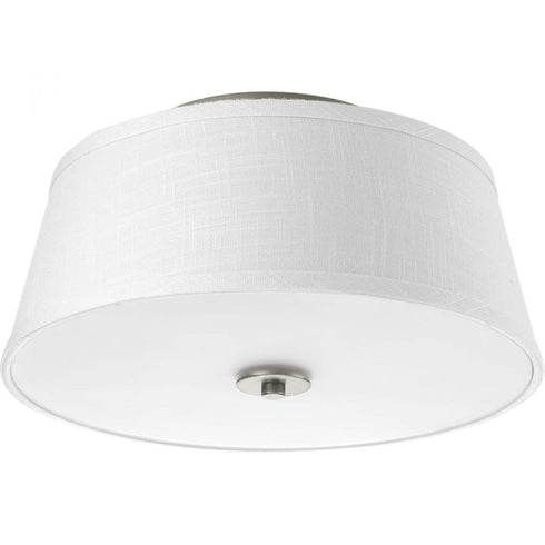 Progress Arden P3739 09 2 60 Watt MED FLUSH MOUNT in Brushed Nickel Finish Model: P3739-09