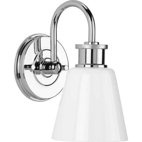 Progress Ashford P300314 009 1 100 Watt MED BATH BRACKET in Brushed Nickel Finish Model: P300314-009