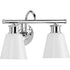 Progress Ashford P300315 009 2 100 Watt MED BATH BRACKET in Brushed Nickel Finish Model: P300315-009