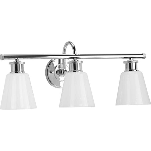 Progress Ashford P300316 009 3 100 Watt MED BATH BRACKET in Brushed Nickel Finish Model: P300316-009