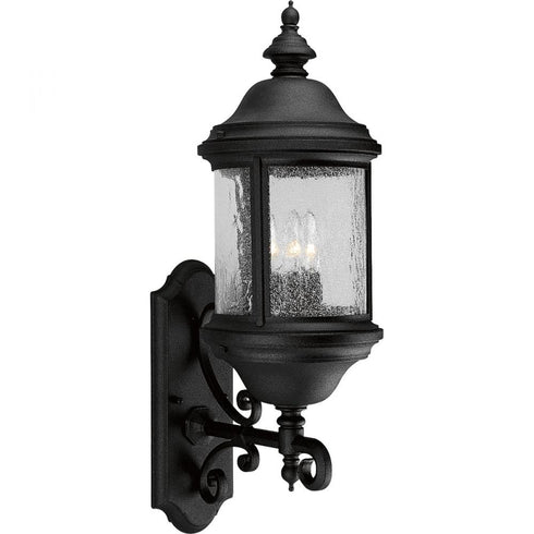Progress Ashmore P5652 31 3 60 Watt CAND WALL LANTERN in Textured Black Finish Model: P5652-31